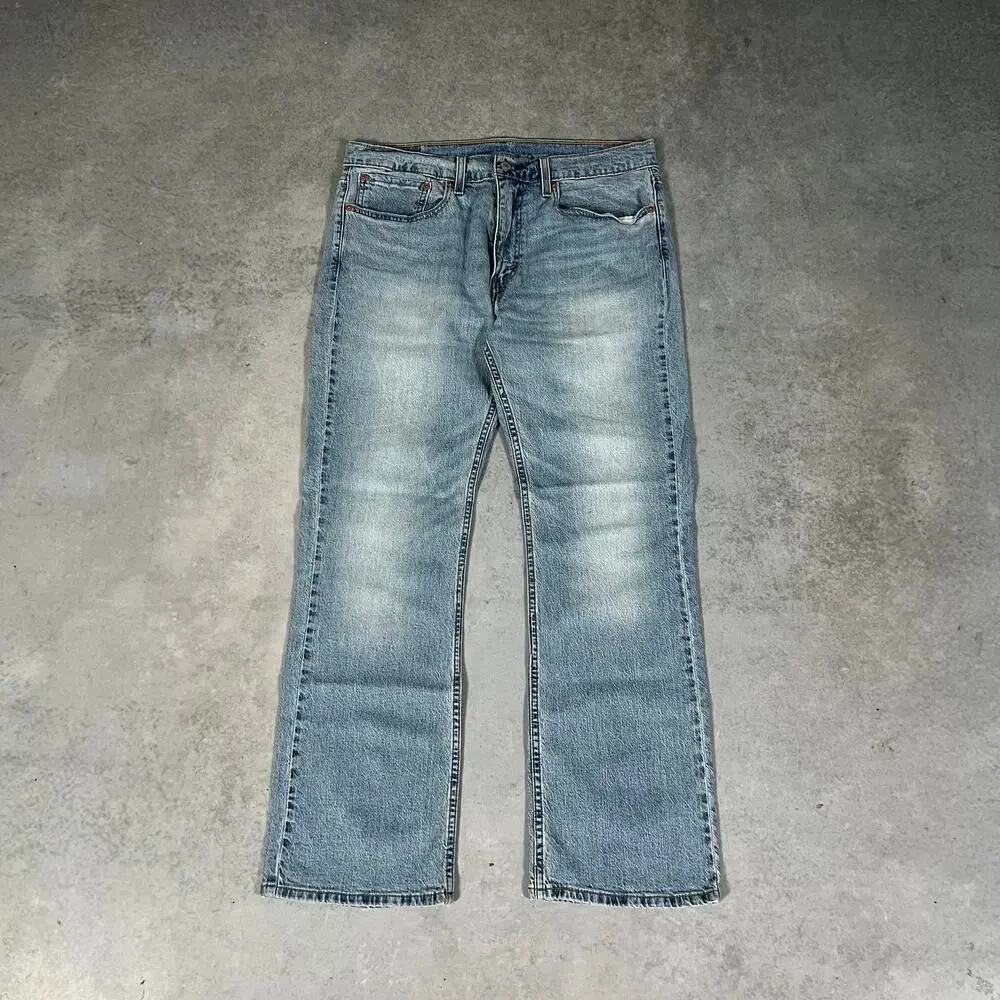 Levi's 527 Bootcut Jeans Men's Light Wash Denim Size 34x30